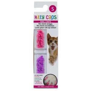 Kitty Caps Cat Nail Caps in Pink/Purple, Size S​​​​